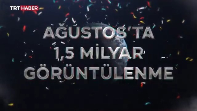 🏆Tüm zamanların rekorunu kırdık! Türkiye’nin dijital haber ekranı TRT Haber, ağustos ayında 1,5 milyar görüntülenme aldı.
