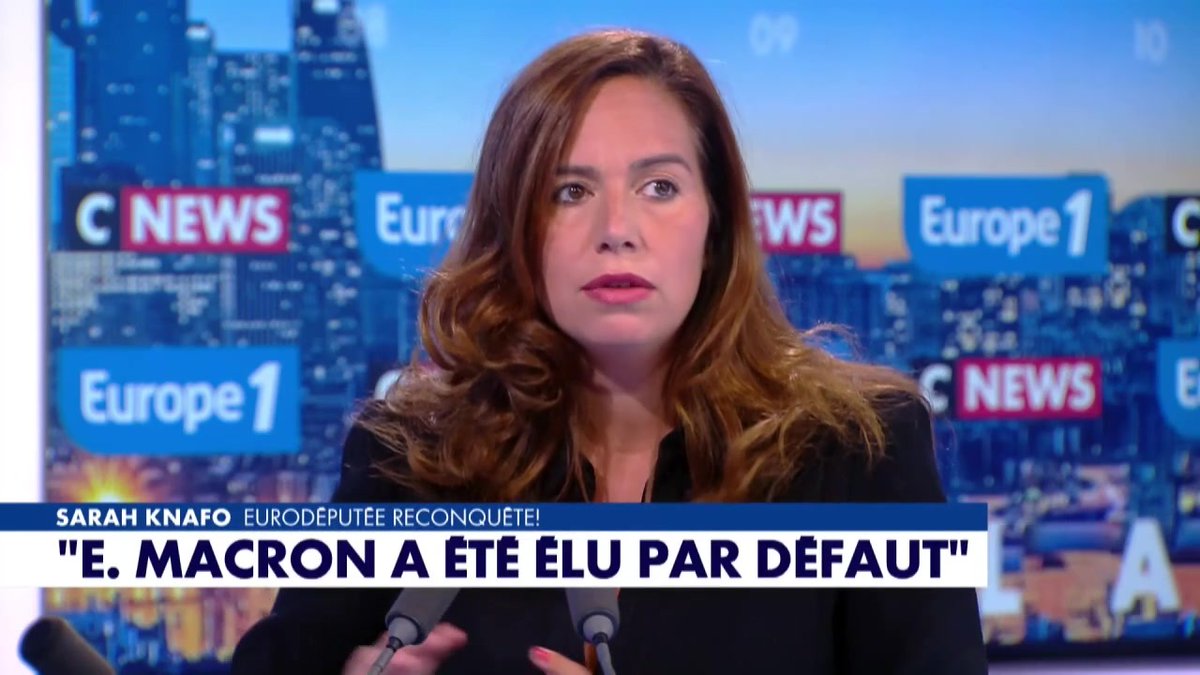 "La seule solution c'est la démission d'Emmanuel Macron" estime Sarah Knafo #LaGrandeITW #Europe1