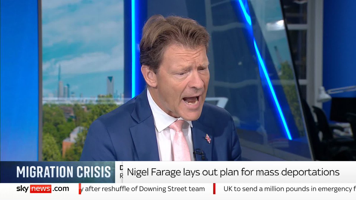 "Sometimes in life you have to do business with people you don't get on with" Reform UK's Richard Tice on working with Hamas to get a ceasefire and giving the Tailban money 📺 Sky 501