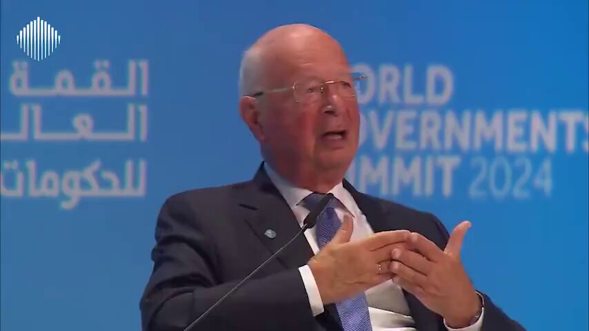 Klaus Schwab: "We have to be prepared for a world where we see a fusion of our physical, our digital and our biological dimensions." 😳
