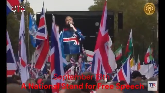 It's do or die! Stand united for liberty &amp; our children. Tommy Robinson's Free Speech Rally in England, Sep 13 at London Bridge, aims for a million, with pols from Europe &amp; US, don't miss it! We're the masses, make leaders hear our roar, no more silence! Tommy Robinson 🇬🇧