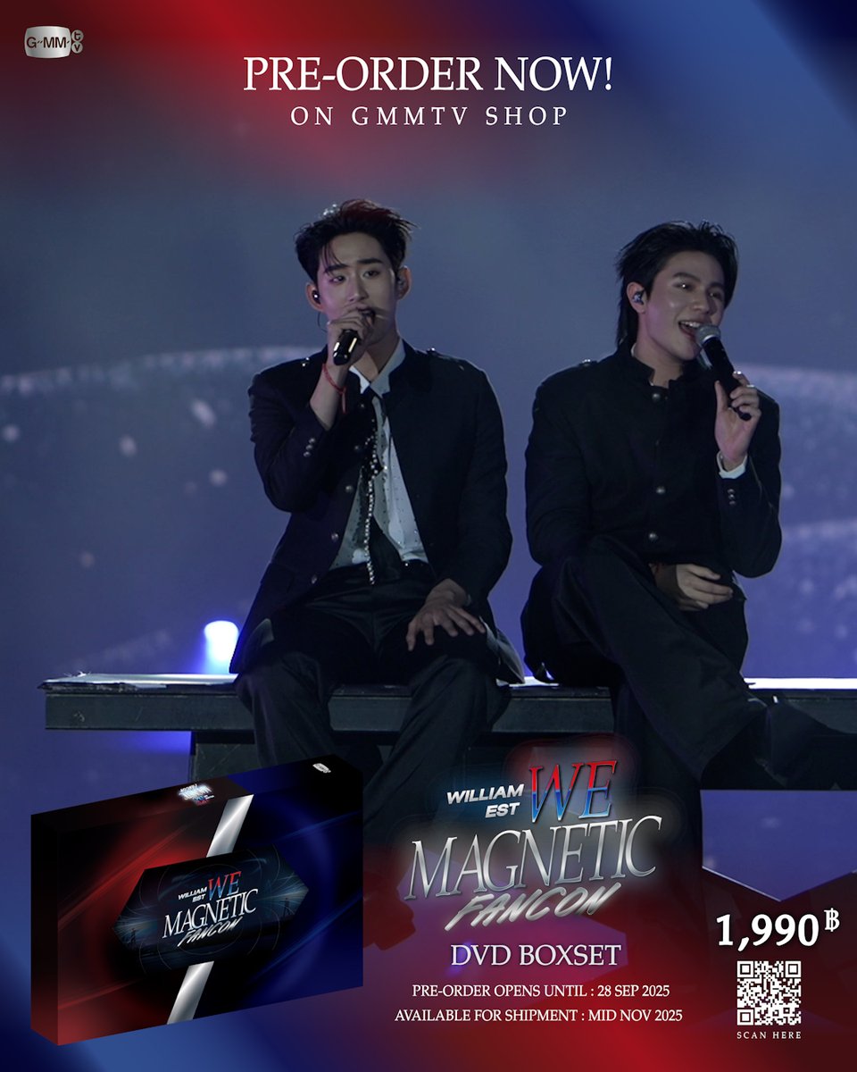 ได้ยินเสียงหัวใจกันไหมทุกคน ที่มาบอกว่าให้พรีออเดอร์ DVD BOXSET WILLIAM EST WE MAGNETIC FANCON สั่งซื้อที่นี่ / Order Here DVD BOXSET WILLIAM EST WE MAGNETIC FANCON #WilliamEstFancon #GMMTV