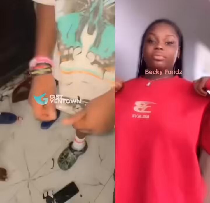 Remember the video I posted few days ago? Omo her friends also did this to her iPhone 12 Pro Max o. All cause of boy