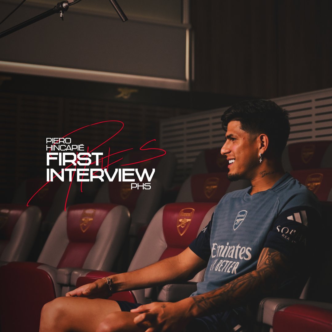 💬 "I want to get started right away and get to know everyone." Piero Hincapie discusses moving to London, new team-mates and much more in his first interview as an Arsenal player 👇