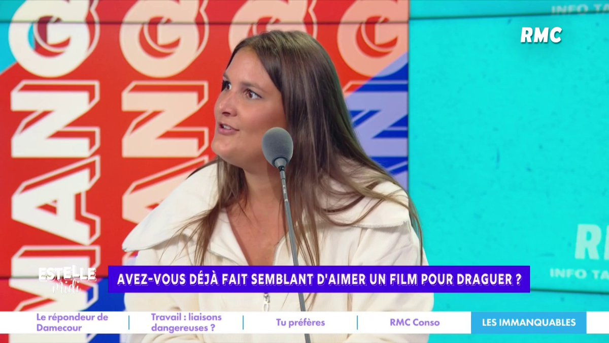 💖 Le conseil drague de Juliette Briens 🎙️ "Le mieux pour draguer, c'est que tu prennes Star Wars et tu lui dis "explique-moi" ! Un mec adore t'expliquer Star Wars, le Seigneur des anneaux... Et faut jouer à la c**** : "Ah bon, je ne savais pas... dis m'en plus !" #EstelleMidi