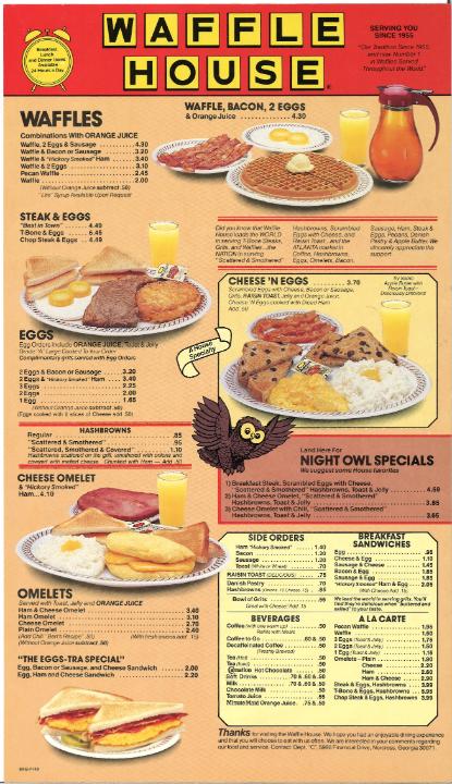 before hashtags, there were hashbrowns. and in the 1980s, they became part of Waffle House history.