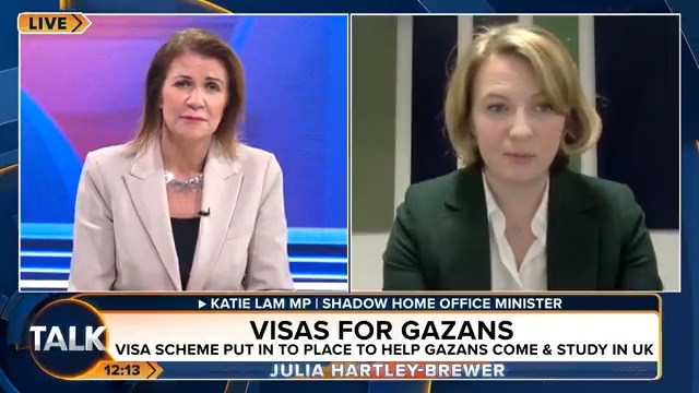"If people have a problem with that, then I think that is their problem." Conservative MP Katie Lam everybody should be happy and proud to see the UK's flag flying. Julia Hartley-Brewer