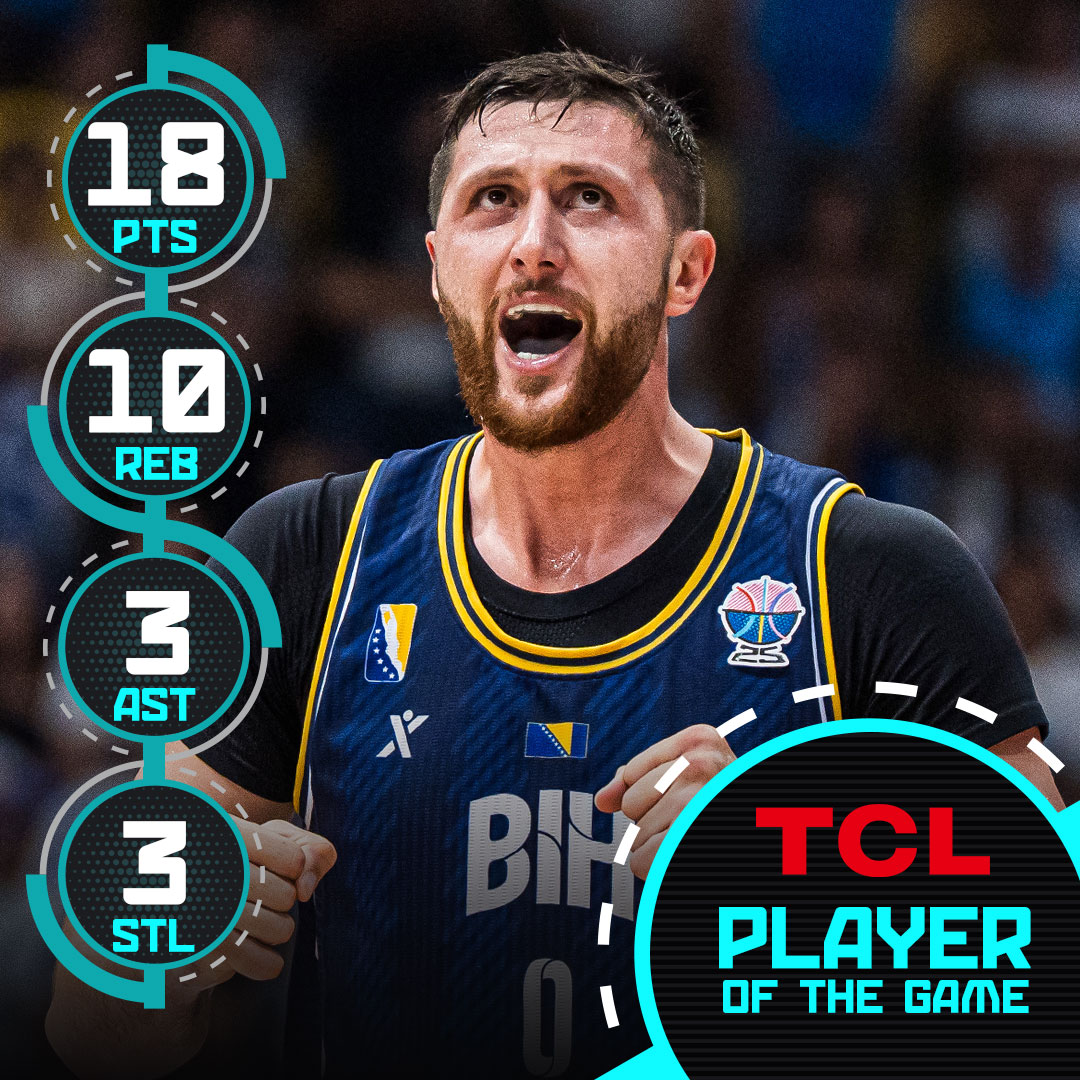 🇧🇦 Jusuf Nurkic with a double double led the Dragons to the W over Greece! 😤 #EuroBasket x Jusuf Nurkić 🇧🇦