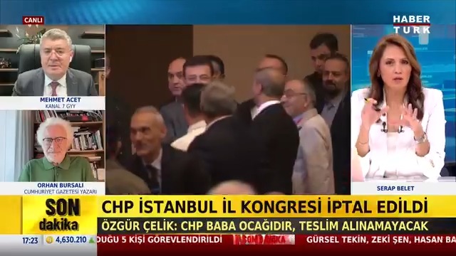 #SONDAKİKA – CHP İstanbul İl Kongresi iptal edildi. Özgür Çelik: ''CHP baba ocağıdır, teslim alınamayacak.'' Kanal 7 Genel Yayın Yönetmeni Mehmet Acet #AkşamHaberleri'nde yorumladı.