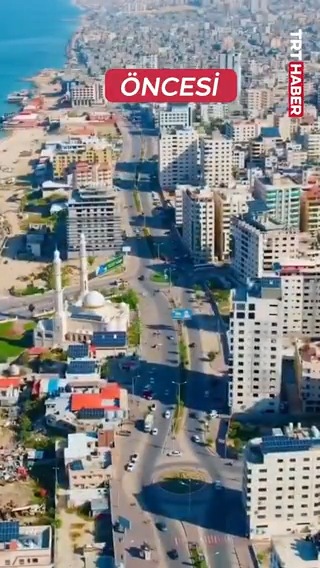 Gazze, soykırımcı İsrail'in 23 aydır süren saldırılarının ardından bu hale geldi.