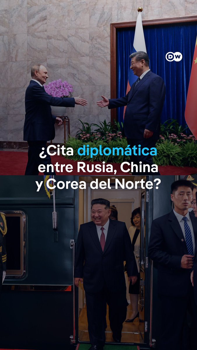 #Xi Jinping y Vladímir #Putin se reúnen en Pekín mientras esperan un encuentro histórico con Kim Jong-un Los líderes chino y ruso estrecharon alianzas con un nuevo pacto energético: la construcción del gasoducto “Fuerza de Siberia 2”. Se estima que el líder norcoreano, Kim Jong-un, también se encuentra en suelo chino, para participar junto a Putin y Xi en un desfile militar con motivo del 80º aniversario de la rendición de Japón en la segunda guerra Sino-Japonesa y el fin de la II Guerra Mundial. #DWNoticias /trc