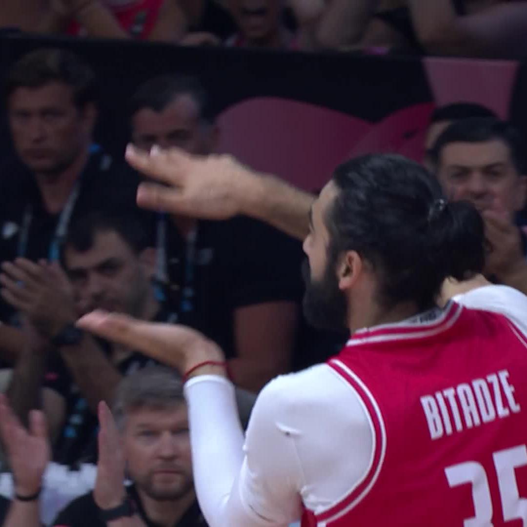 Goga is back. And has a new celly 🐊😂 #EuroBasket x 🇬🇪 Georgia Basketball Federation 🏀
