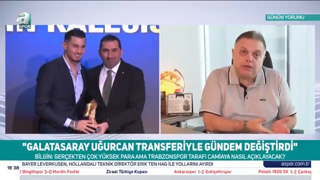 🎙️ Ender Bilgin: Fenerbahçe çok şaşalı transferleri arka arkaya açıklarken, Uğurcan Çakır'ın Galatasaray'a transferi gündemi de değiştirdi çünkü Uğurcan için bundan birkaç hafta önce Fenerbahçe'nin de girişimi vardı. Trabzonspor tarafı, "Biz kaptanımızı 20 milyon avro bedelin üstüne bile vermeyiz!" demişti. Bundan dolayı bu transfer çok ses getirdi.