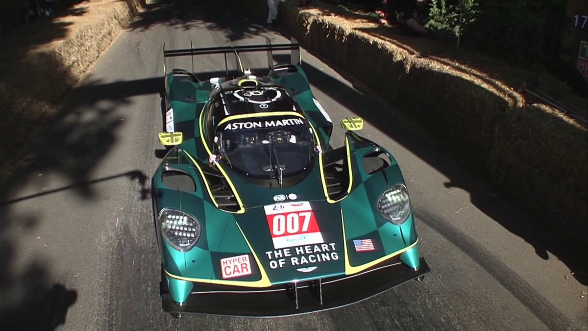 Is the #AstonMartin Valkyrie the prettiest #Hypercar on the current #WEC grid? This mean, green V12-powered machine looked simply epic as it romped up the #FOS Hill and it even threw in some burnouts for good measure. We can't wait to see it in action again soon!