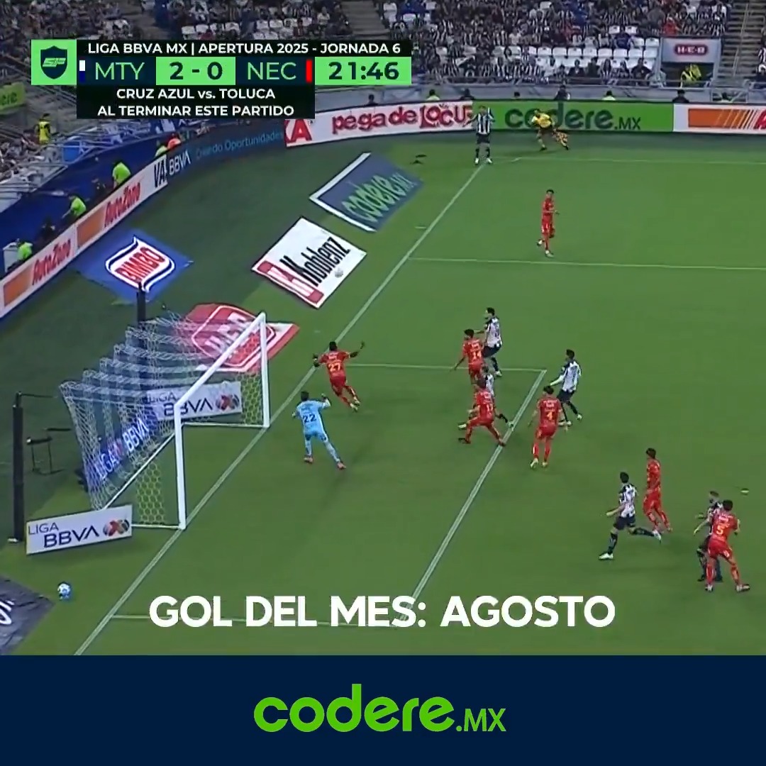 ¿El #GolDelMes Codere.mx de agosto?⚽👀¡Esta pincelada de Sergio Canales!🎨🔝