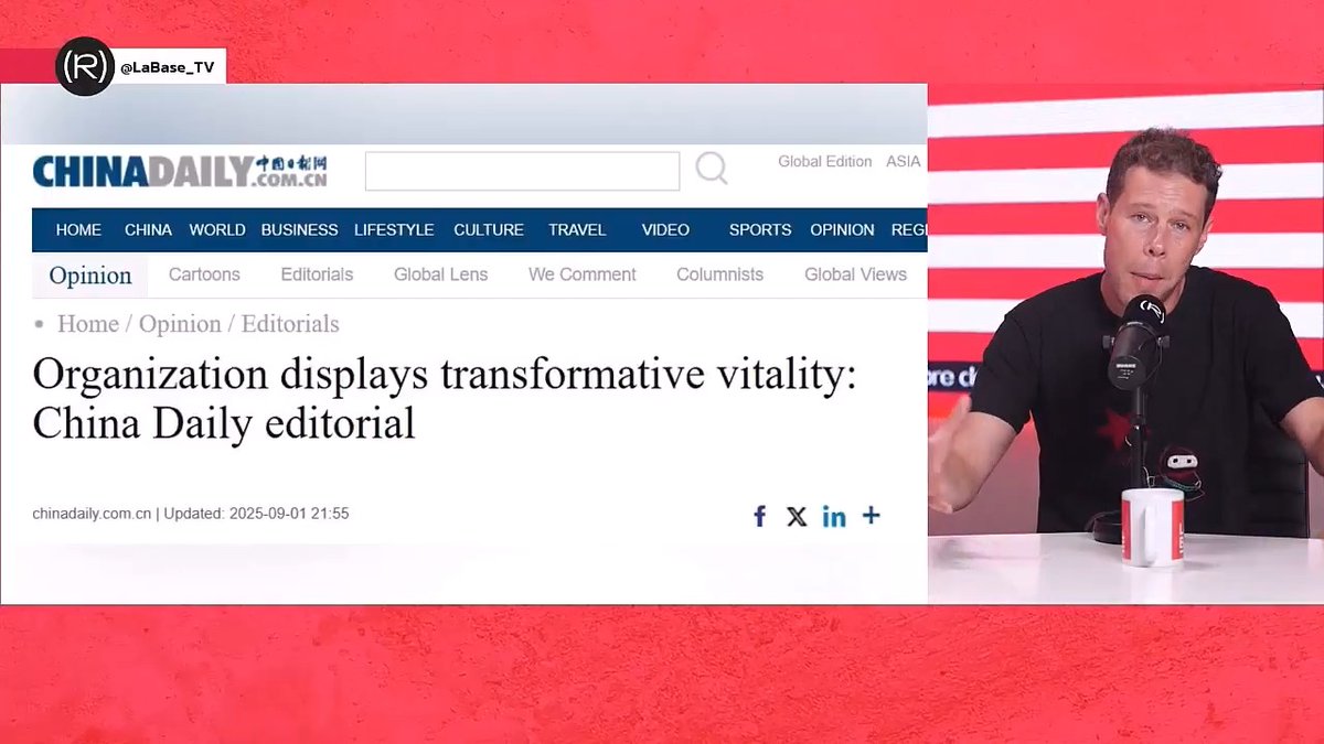 ¿Qué dice la prensa de China sobre la reciente cumbre de la Organización de Cooperación de Shanghái? 📰🤔 Nos lo cuenta Manu Levin 👇🏽 📺 LA BASE |
