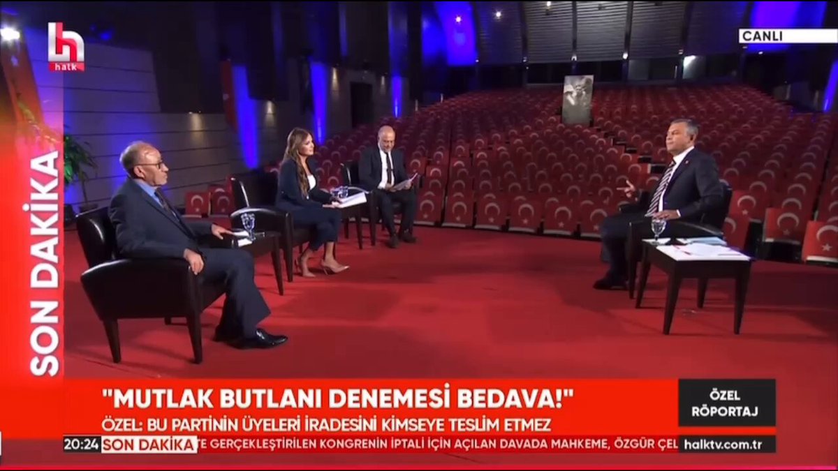 Özgür Özel an itibariyle Halk Tv’de aşırı sert açıklamalar yapıyor