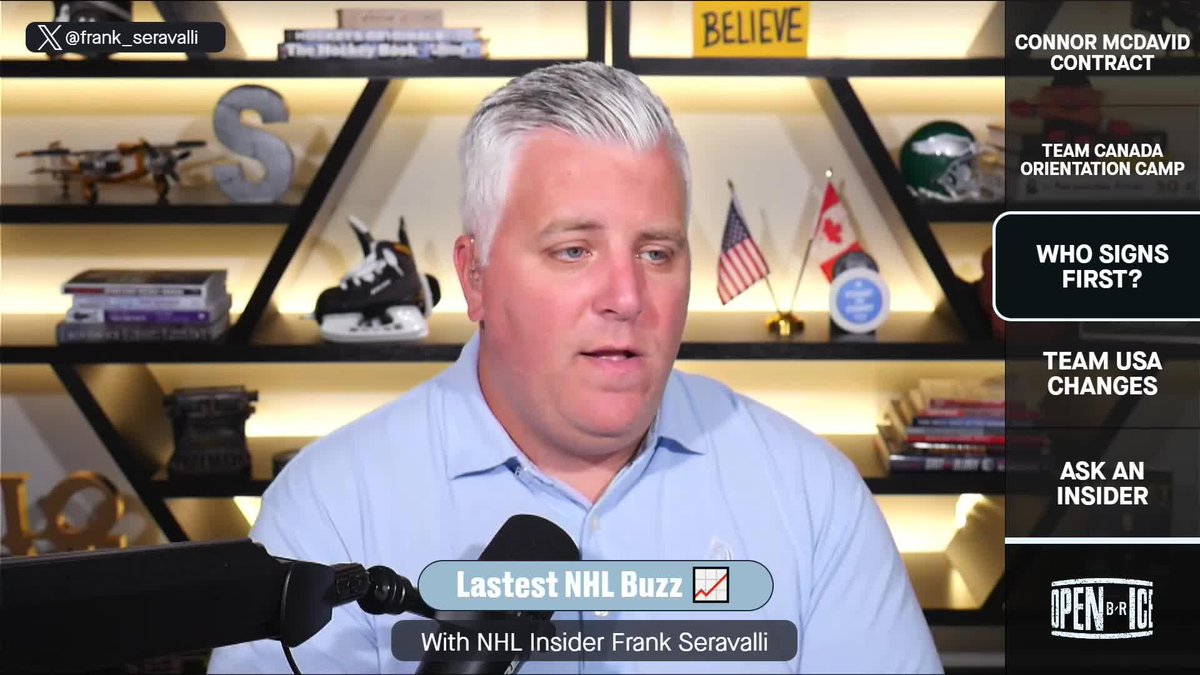 .Frank Seravalli says he believes both Kirill Kaprizov and Jack Eichel will sign extensions before the beginning of the season, but Eichel's will come first 👀