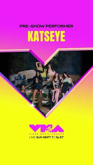 I can't hold it in anymore... KATSEYE is your 2025 #VMA Pre-Show Performer! 🖤 Get ready to get gnarly ✨ KATSEYE will be performing LIVE during the Red Carpet Pre-Show Sunday at 7p on MTV!