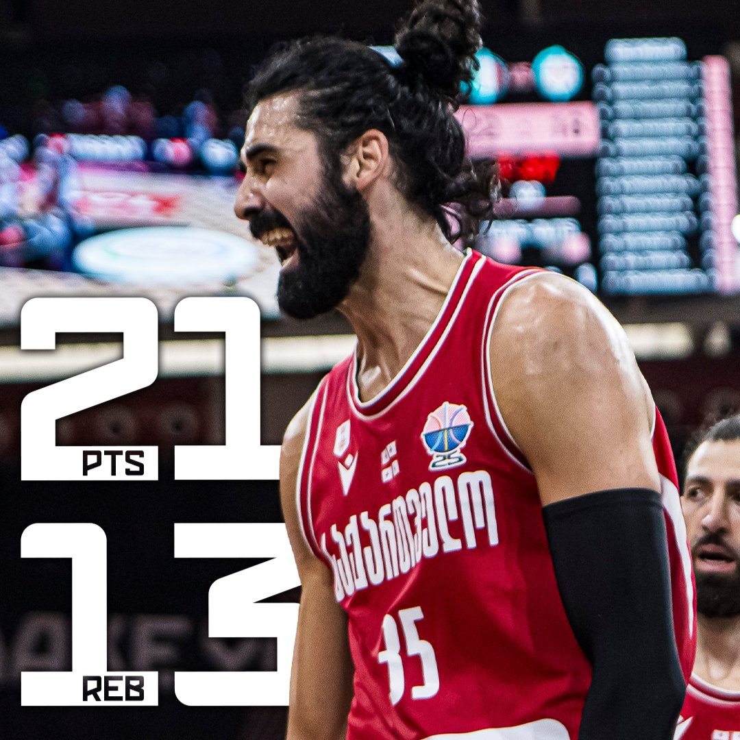 A monster double-double from Goga as Georgia take the dub vs Cyprus 🇬🇪 21 PTS | 13 REB | 3 BLK #EuroBasket x 🇬🇪 Georgia Basketball Federation 🏀