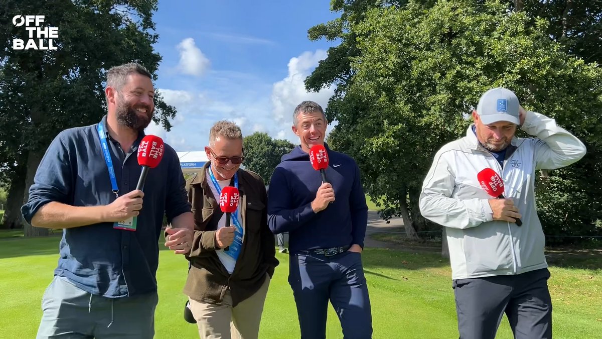 🗣️ "You've won the Grand Slam but I haven't yet!" 🗣️ "Being able to do it with Harry.. as good as it gets" Rory #McIlroy on what's next in his golfing career and getting his childhood best friend and caddie, Harry Diamond, his own #GrandSlam! #Golf #IrishOpen
