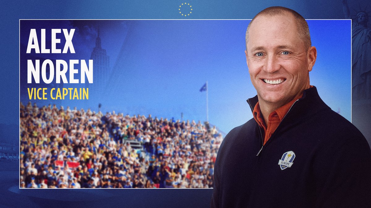 2018 Ryder Cup Winner 🏆 2025 Vice Captain 🇪🇺 Alex Noren joins #TeamEurope as Luke Donald's fifth and final Vice Captain.