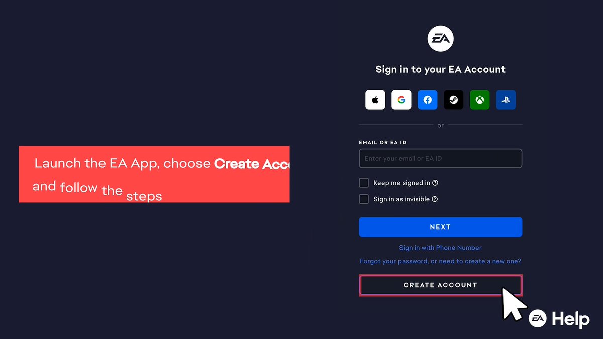 If you create a child account for your kid, remember to always use their EA ID to log in. If you use a parent or guardian's email address, you'll sign into that account instead of your child's.