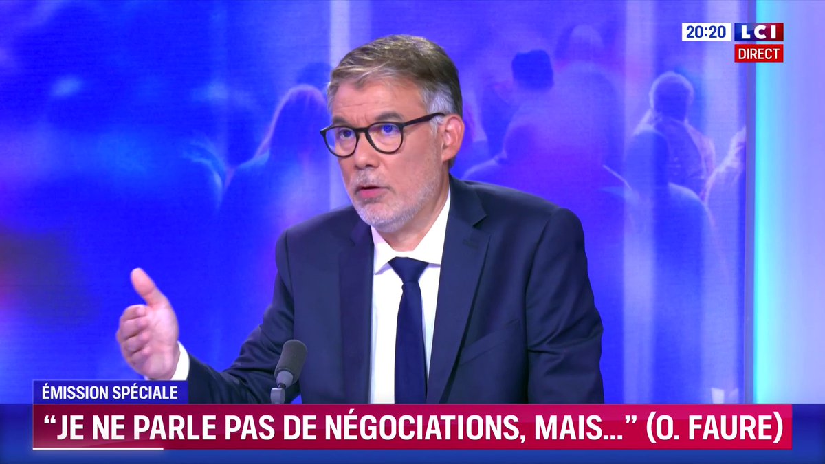 🔴 Olivier Faure (Olivier Faure), invité de Darius Rochebin 🗣️ "Je ne veux pas demain un gouvernement qui serait en même temps de droite et de gauche. Je veux un gouvernement de gauche."