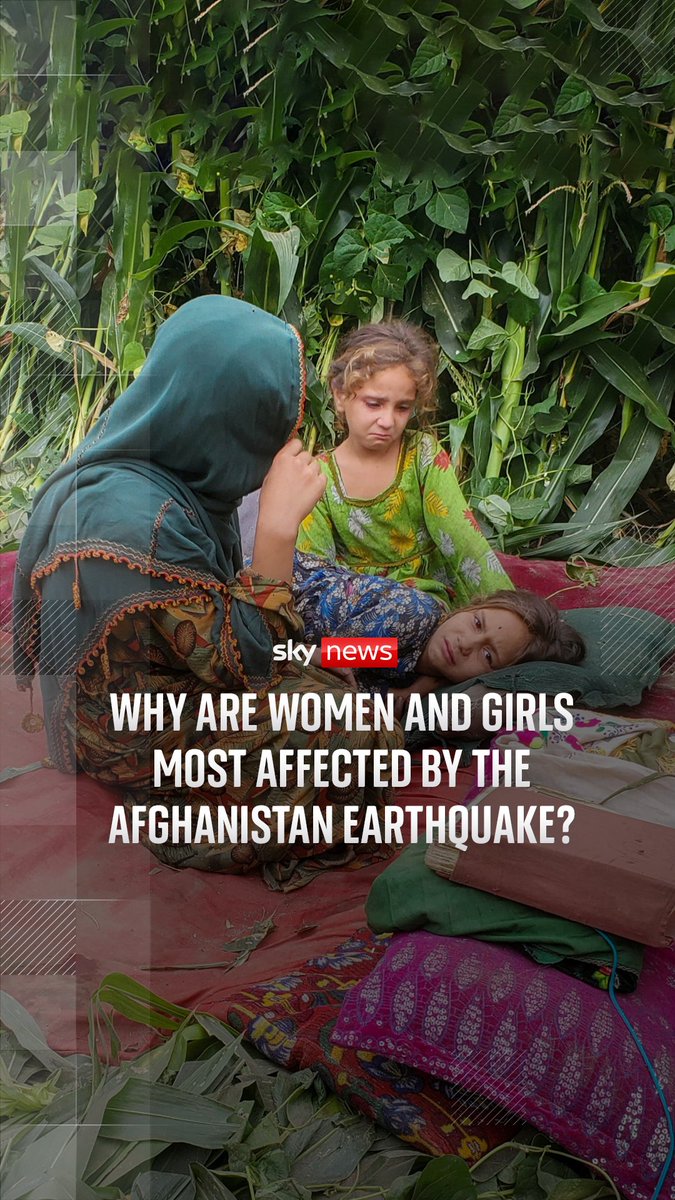 Why are women and girls most affected by the Afghanistan earthquake? Yalda Hakim explains ⬇️