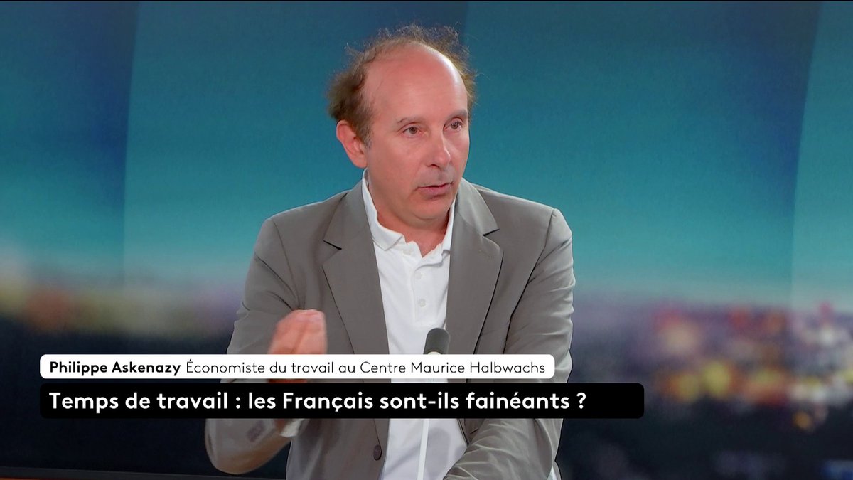 🗣 ⏲ “Le temps de travail du couple Allemand est légèrement inférieur au temps de travail du couple Français“, constate Philipe Askenazy, économiste du travail au Centre Maurice Halbwachs.