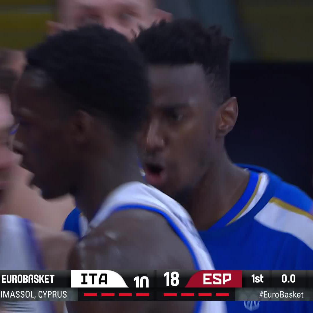 The 58th pick in the 2025 NBA Draft, Saliou Niang. Already got a double-double in 15 minutes. #EuroBasket | #MakeYourMark