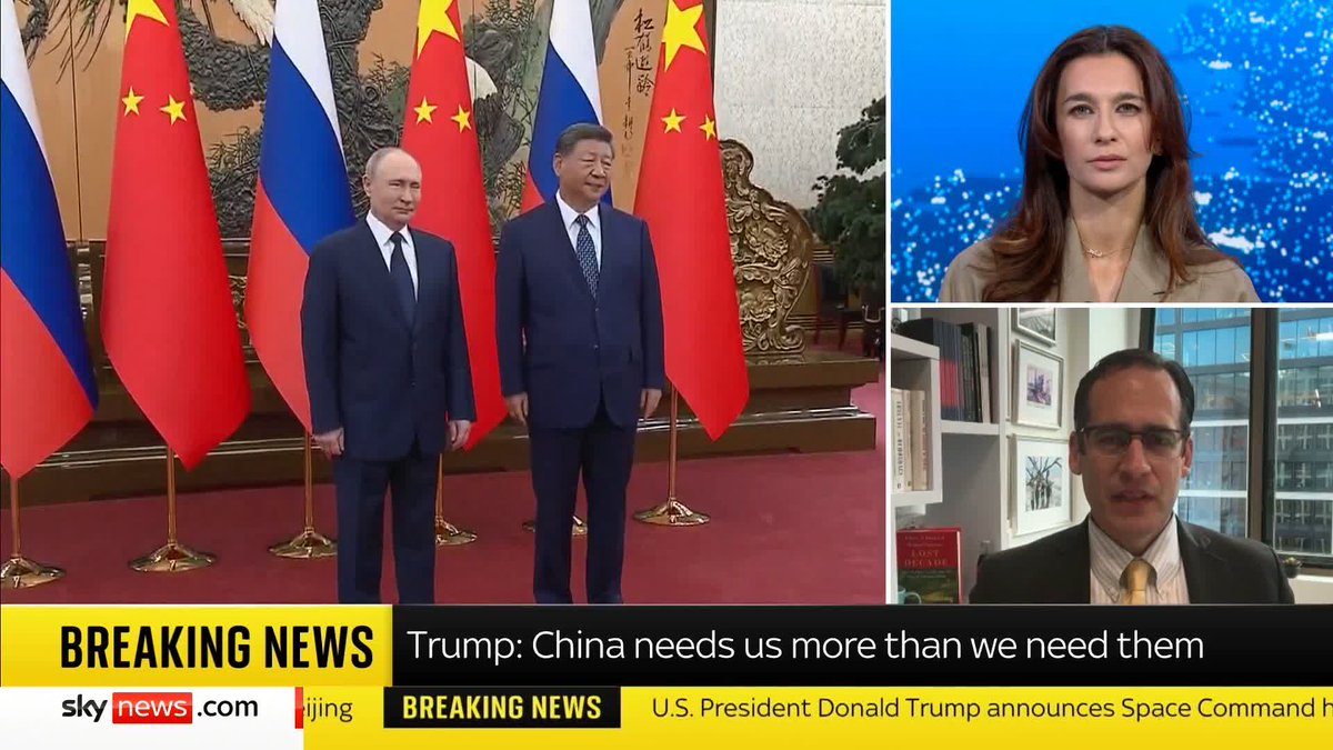'We should be trying to preserve the US-India relationship, not making it deteriorate,' Richard Fontaine, CEO at the Center for a New American Security, tells Sky's Yalda Hakim when asked about Trump's approach to foreign policy. 📺 Sky 501