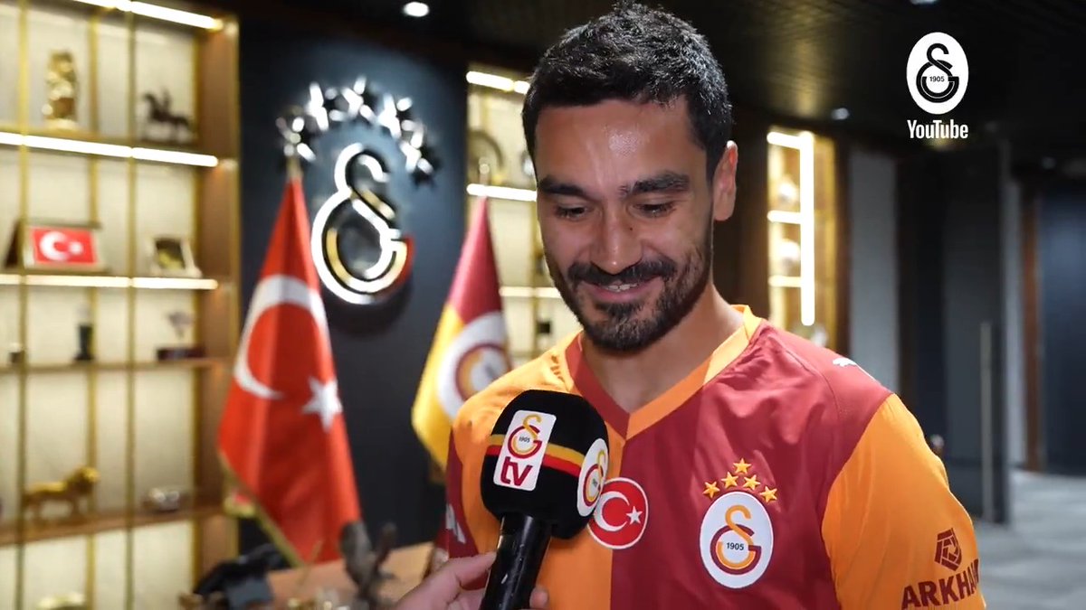 İlkay Gündoğan: "Çocukken Galatasaray'ı Şampiyonlar Ligi'nde televizyon önünde izliyordum, hep hayal kuruyordum 'Bir gün bana nasip olur' diye, o gün yakında gelecek..." (GS Youtube)