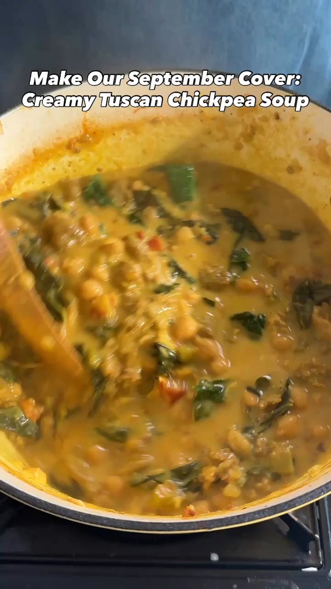 We’re sad to say goodbye to summer too, but recipes like this Creamy Tuscan Chickpea Soup make it a little easier 👌. Get our September cover star recipe here: To get all our recipes delivered to your home, subscribe here: 🥣: Anna Theoktisto, 🎥: Roscoe Hall, Mike Cunliffe