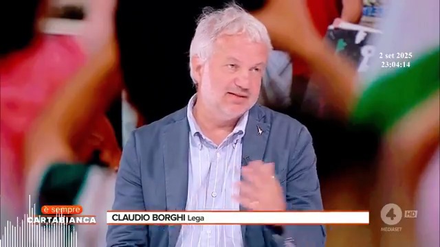 Claudio Borghi Aquilini La flottiglia - Problema denatalità e giovani serve crescita - La situazione economica 02-09-2025