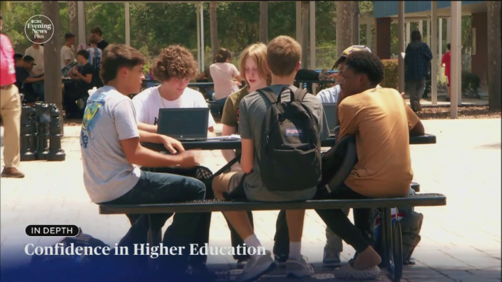In rural Putnam County, Florida, every Q.I. Roberts graduate is accepted into college, even as doubts about higher education grow nationwide. CBS News' Cristian Benavides has more.