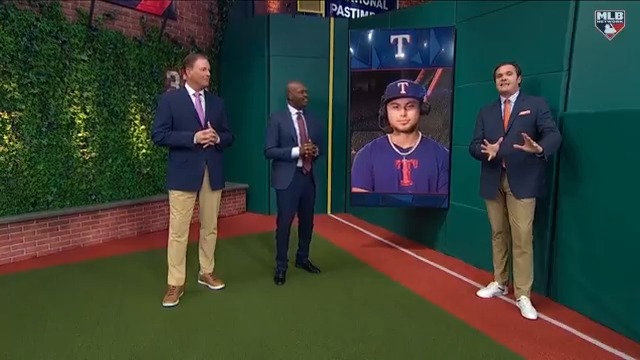 .Cody Freeman had a 2-run homer and a game-tying RBI in the 9th inning last night to help extend the Texas Rangers' win streak to 6 games! The infielder talks about the clutch moment and growing up watching MLB Network. #MLBTonight