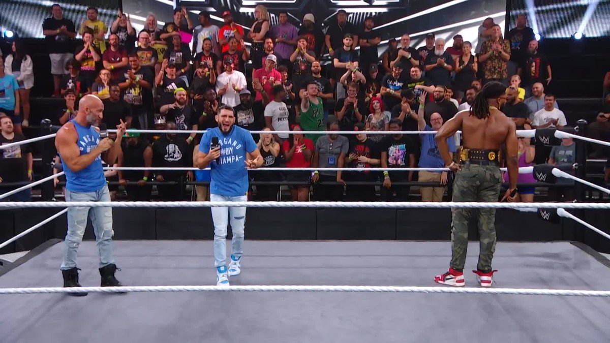 🔥 😮‍💨 🔥 😮‍💨 On the 10-Year Anniversary of their NXT Debut, #DIY came out to drop some knowledge on Trick Williams!!