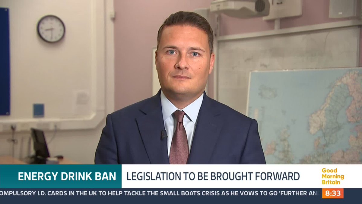 The Government is set to ban the sale of high-caffeine energy drinks to under 16s, saying they have a negative impact on children's sleep and concentration. @SusannaReid100 questions Health Secretary @WesStreeting.