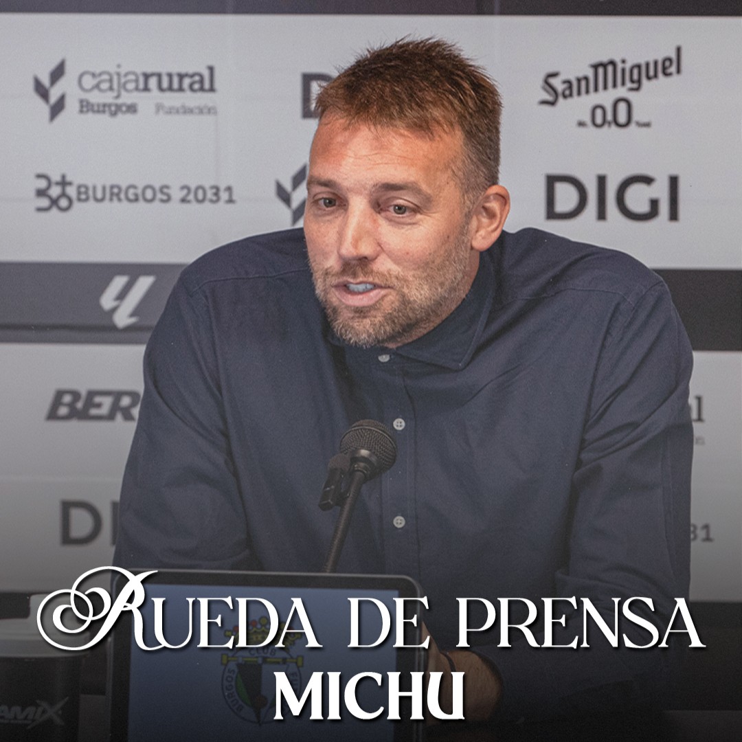 🎙️ "Lo que más orgulloso me siento a día de hoy es decir que soy director deportivo del Burgos Club de Fútbol" Escucha la rueda de prensa completa de Michu 👇🏻 #BurgosCF