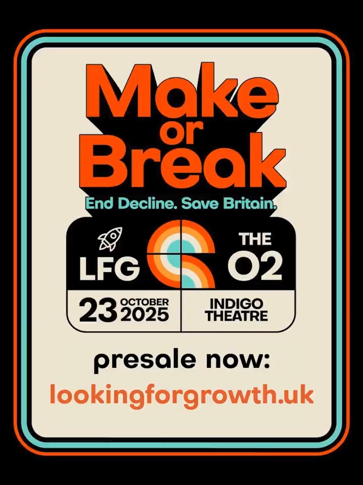It’s MAKE OR BREAK for Britain. Our biggest event yet… LFG is headed to the O2! Check your email for pre-sale access. 23/10/25 🚀 Indigo O2