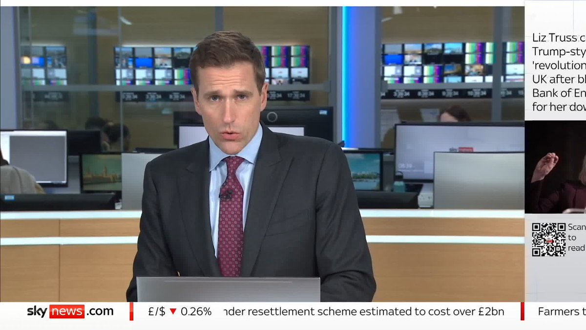 BREAKING: Government borrowing costs rising further after hitting highest level yesterday 📺 Sky 501, Virgin 602, Freeview 233 and YouTube