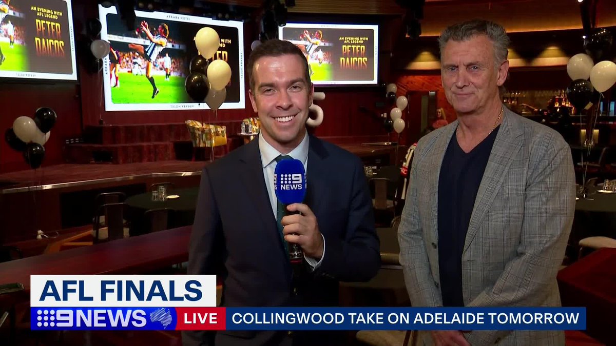 The Magpies have touched down in Adelaide ahead of tomorrow night's blockbuster qualifying final against the Crows. Tom Morris #9News