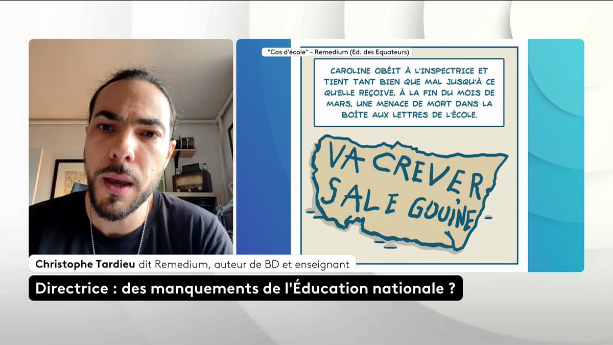 🔴 Suicide de Caroline Grandjean, des manquements de l'Éducation nationale ? "Ils vont tout mettre sous le tapis, comme d'habitude. La réalité des choses c'est que l'Éducation nationale a tué Caroline" affirme l'auteur Christophe Tardieux. #canal16