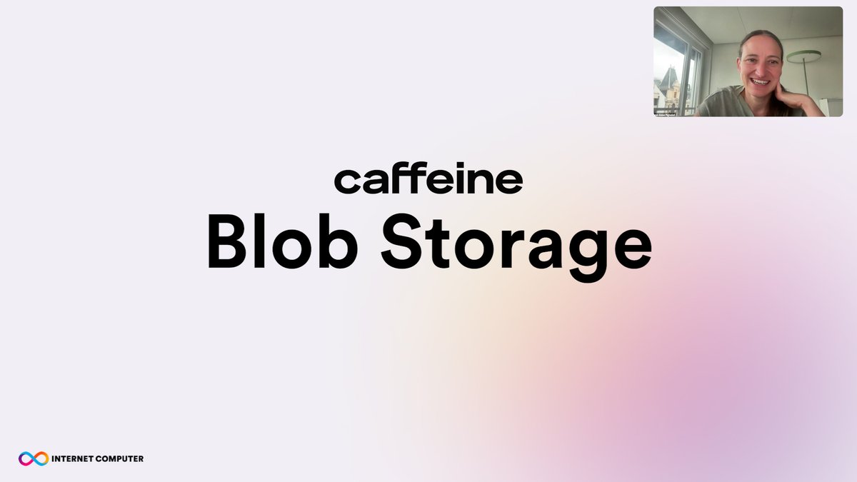 Caffeine apps now have a way to handle real-world data. Blob Storage lets builders store large files - videos, images, PDFs - without the high cost of stable memory. Onchain hashes ensure integrity, while heavy data sits offchain. This unlocks social, learning, and media apps that people use every day. And this is only the start: 1️⃣ More robust + decentralized service 2️⃣ New erasure coding to cut replication costs 3️⃣ Future integration so all ICP canisters benefit Watch the update below ⬇️ (Global R&D update: