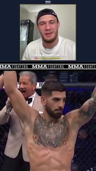Usman Nurmagomedov says he’s got a better resume than Ilia Topuria 😳 “How many fights does he have? 14? I have 14 finishes in my career.” 🎥 MMA Fighting
