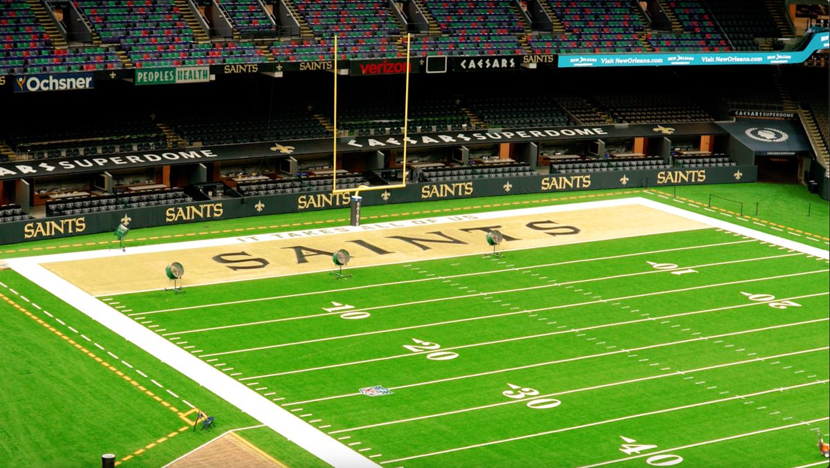 Gold endzones this Sunday ⚜️