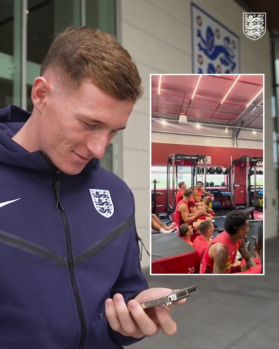 "Enjoying it already." 👌 A positive start to #ThreeLions life for Elliot Anderson...