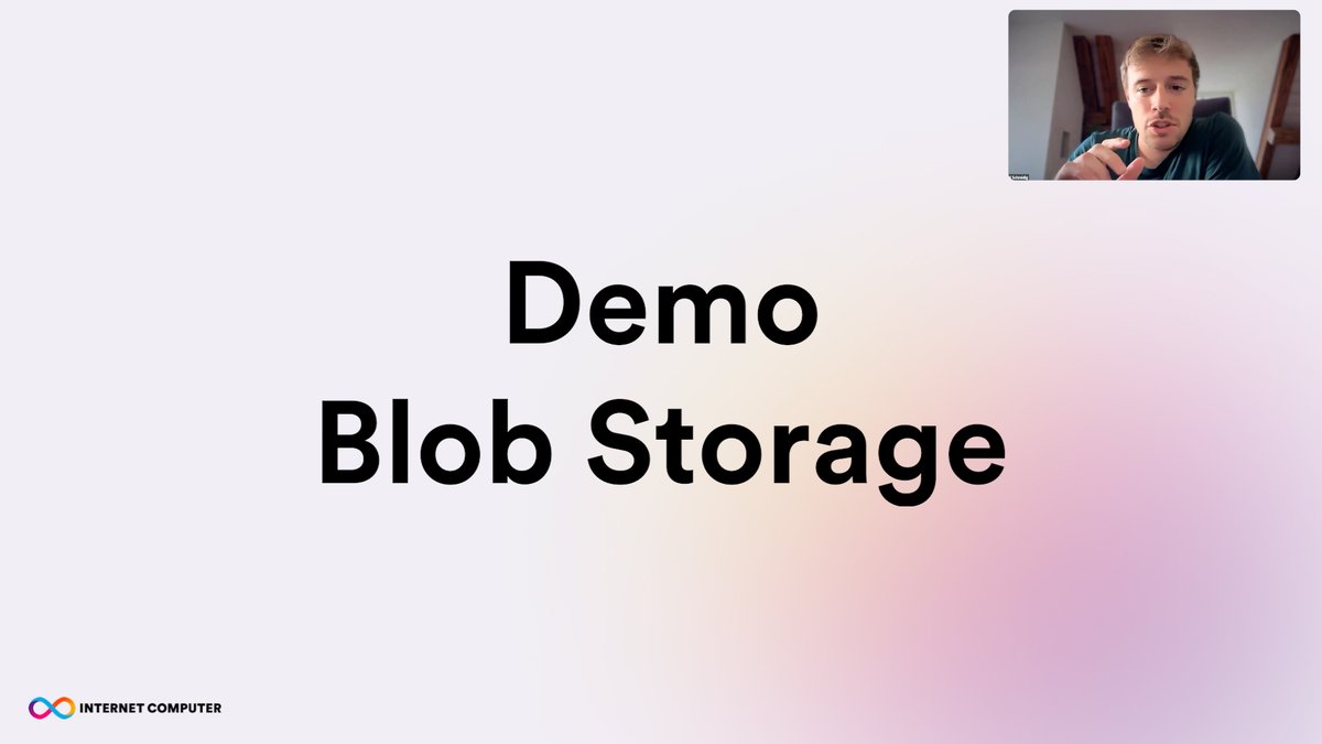 You’ve heard the theory - here’s Blob Storage in action. In this short demo, a Caffeine-built learning app stores videos and PDFs seamlessly. Check out the 4K video streaming directly from blob storage 👀 This is a great example of how ICP can power real-world, data-heavy apps. Next up the team plan to deliver: ⚡️ Faster uploads 🌎 Broader performance improvements 📈 Scaling for production workloads Watch the update below ⬇️ (Global R&D update: