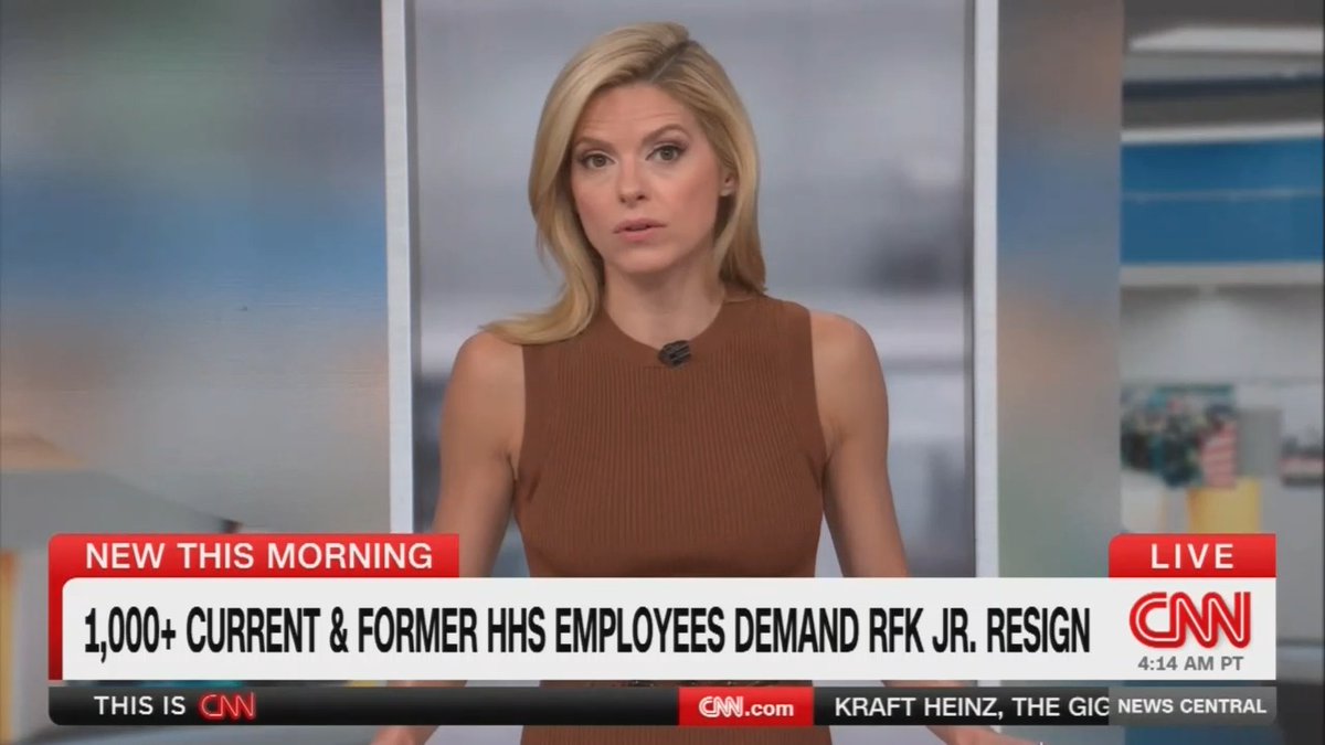 Host: There are new calls this morning for RFK Jr.'s resignation, and those calls coming from inside HHS itself. More than 1,000 current and former HHS workers are making this demand in a letter released this morning. They say his leadership has "put the health of all Americans at risk"